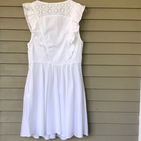 ‼️SOLD‼️Free People White Half Moon Crochet Dress - Picture 6 of 8